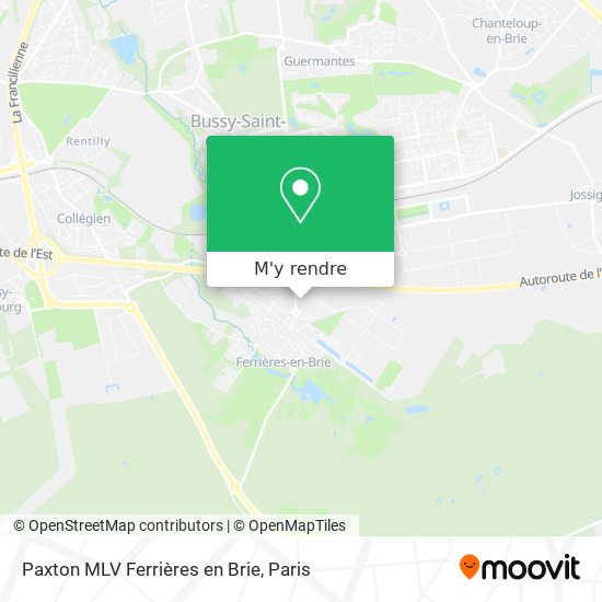 Paxton MLV Ferrières en Brie plan