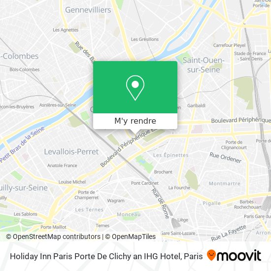 Holiday Inn Paris Porte De Clichy an IHG Hotel plan