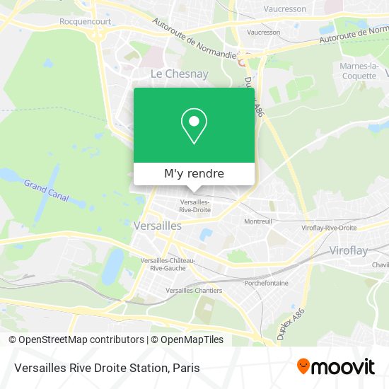 Versailles Rive Droite Station plan