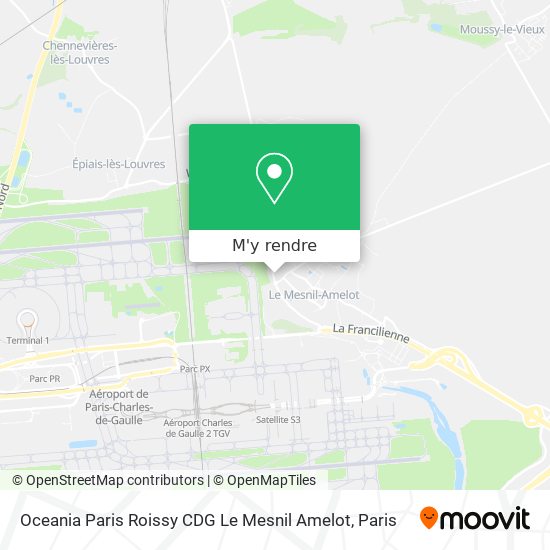 Oceania Paris Roissy CDG Le Mesnil Amelot plan