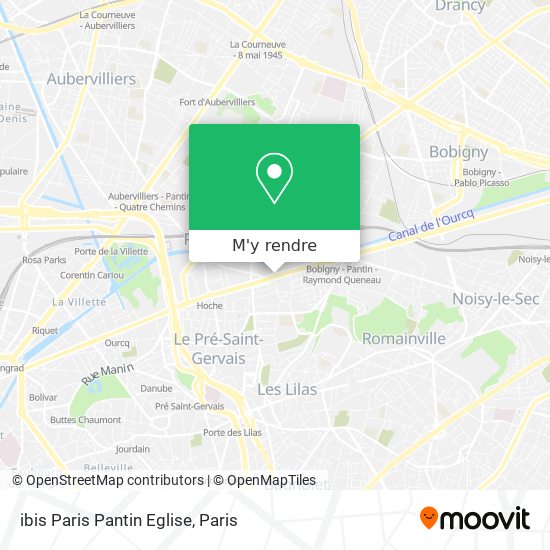 ibis Paris Pantin Eglise plan