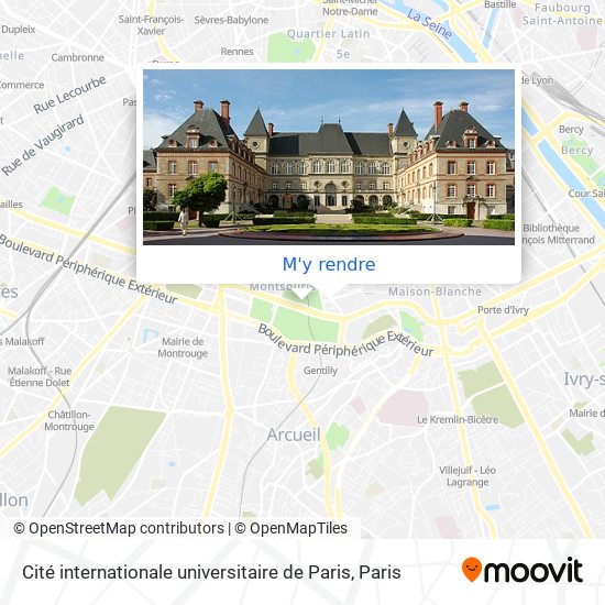 Cité internationale universitaire de Paris plan