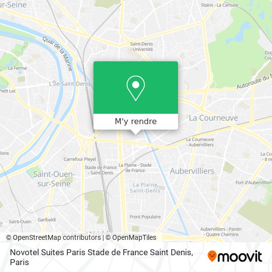 Novotel Suites Paris Stade de France Saint Denis plan