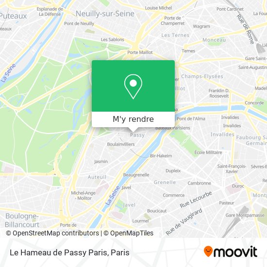 Le Hameau de Passy Paris plan