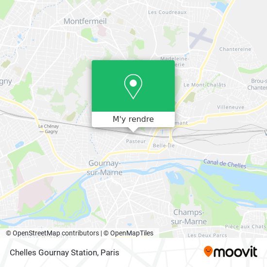 Chelles Gournay Station plan