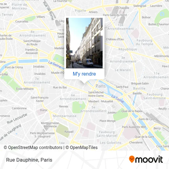 Rue Dauphine plan