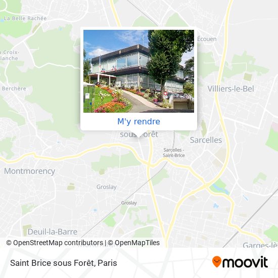 Saint Brice sous Forêt plan