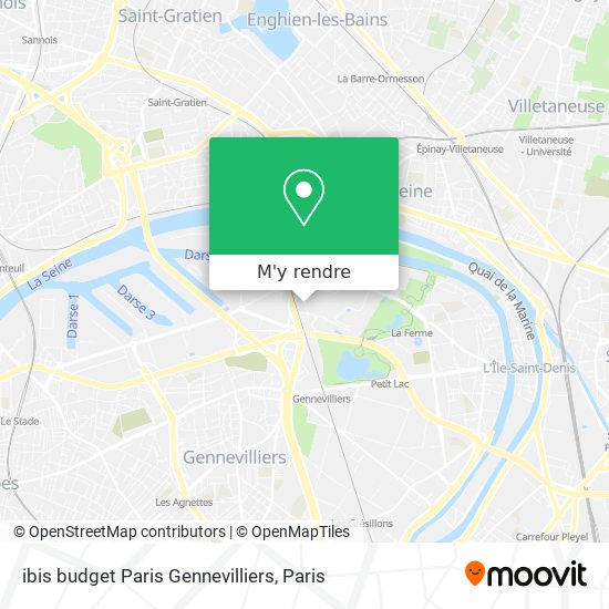 ibis budget Paris Gennevilliers plan