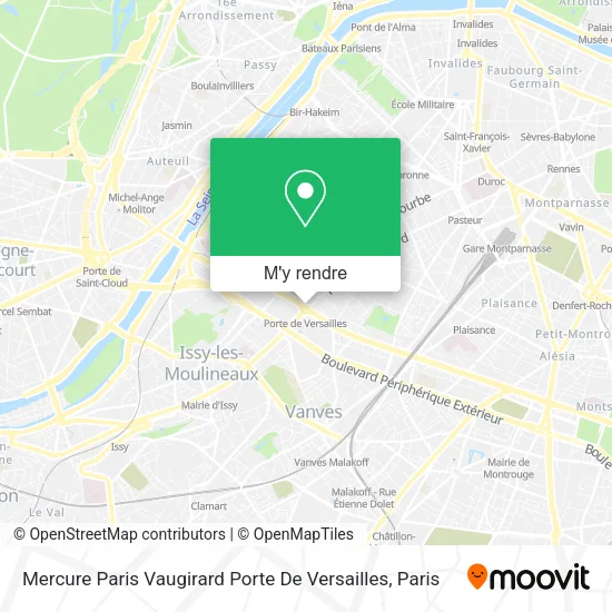 Mercure Paris Vaugirard Porte De Versailles plan