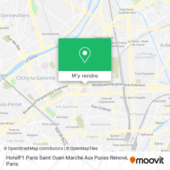 HotelF1 Paris Saint Ouen Marché Aux Puces Rénové plan