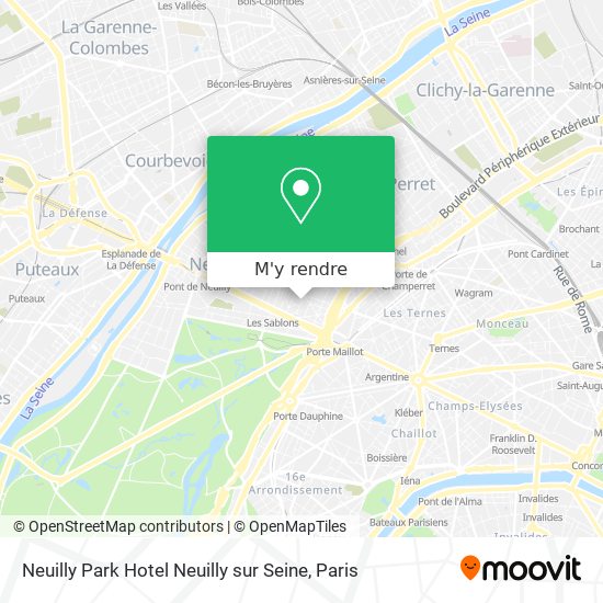 Neuilly Park Hotel Neuilly sur Seine plan