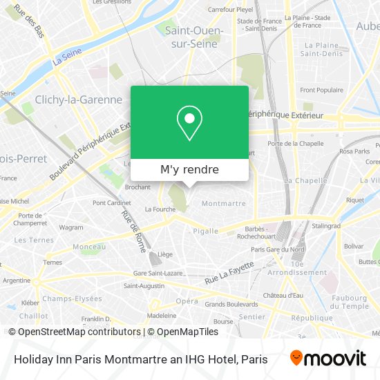 Holiday Inn Paris Montmartre an IHG Hotel plan