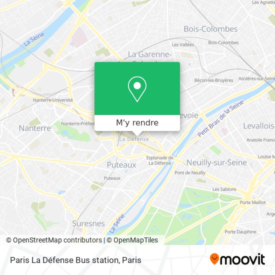 Paris La Défense Bus station plan