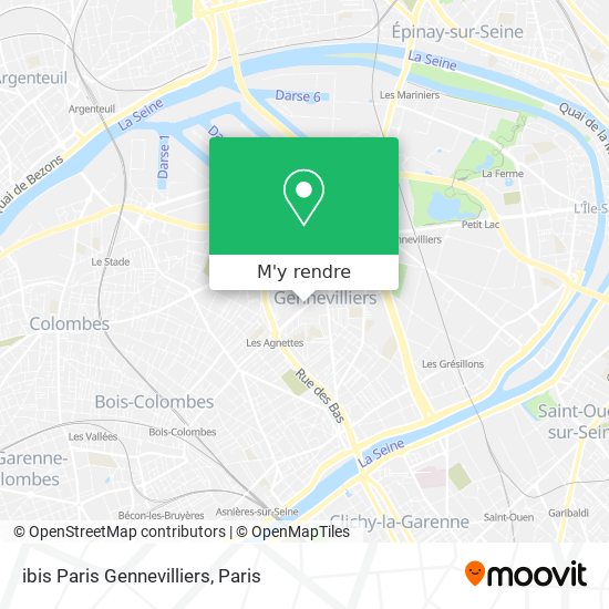 ibis Paris Gennevilliers plan