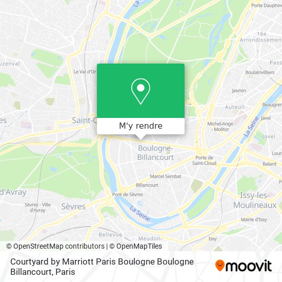 Courtyard by Marriott Paris Boulogne Boulogne Billancourt plan