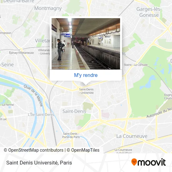 Saint Denis Université plan