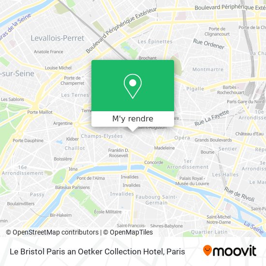 Le Bristol Paris an Oetker Collection Hotel plan