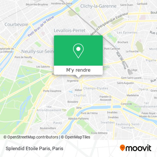 Splendid Etoile Paris plan