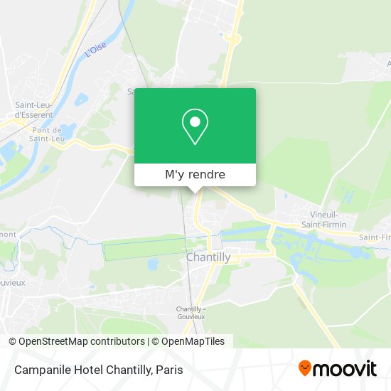 Campanile Hotel Chantilly plan