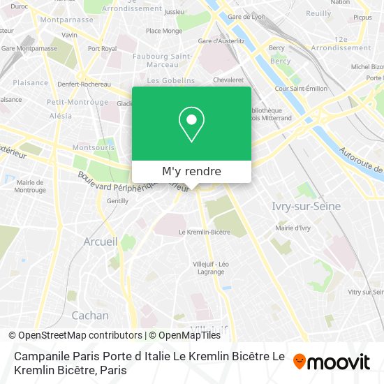 Campanile Paris Porte d Italie Le Kremlin Bicêtre Le Kremlin Bicêtre plan