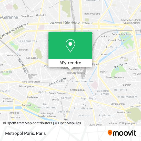 Metropol Paris plan