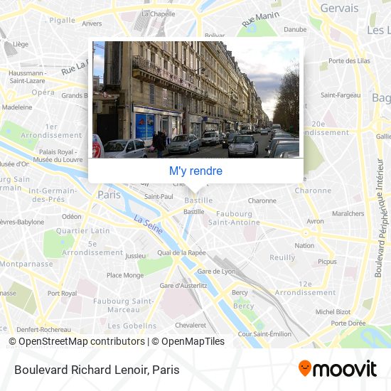 Boulevard Richard Lenoir plan