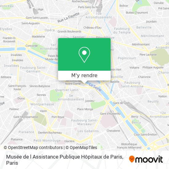 Musée de l Assistance Publique Hôpitaux de Paris plan