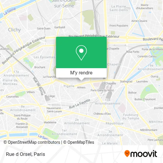 Rue d Orsel plan