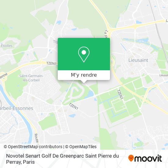 Novotel Senart Golf De Greenparc Saint Pierre du Perray plan