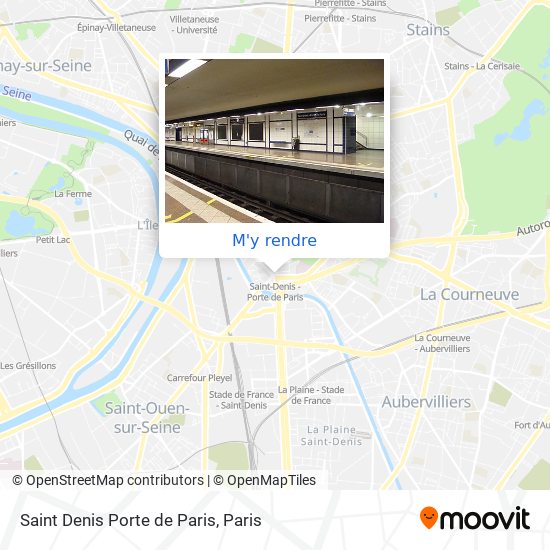 Saint Denis Porte de Paris plan