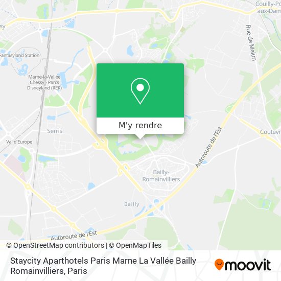 Staycity Aparthotels Paris Marne La Vallée Bailly Romainvilliers plan