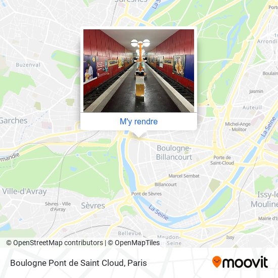 Boulogne Pont de Saint Cloud plan