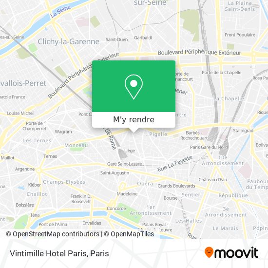 Vintimille Hotel Paris plan