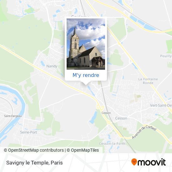 Savigny le Temple plan