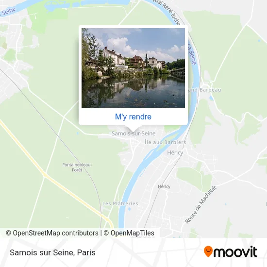 Samois sur Seine plan