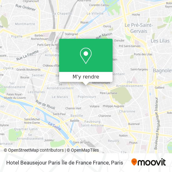 Hotel Beausejour Paris Île de France France plan