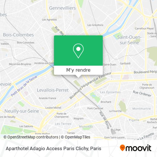 Aparthotel Adagio Access Paris Clichy plan