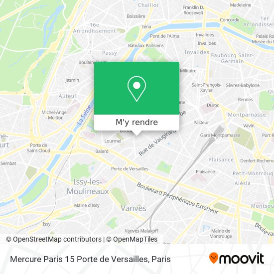 Mercure Paris 15 Porte de Versailles plan