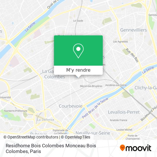 Residhome Bois Colombes Monceau Bois Colombes plan