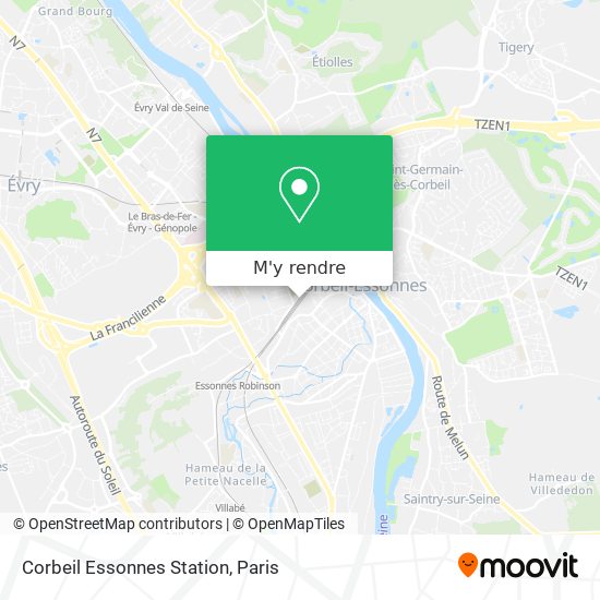 Corbeil Essonnes Station plan