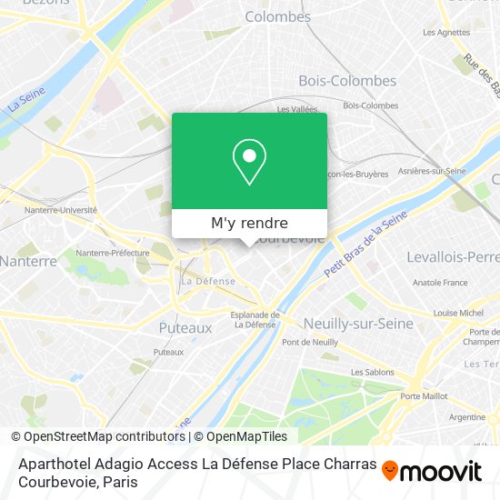 Aparthotel Adagio Access La Défense Place Charras Courbevoie plan