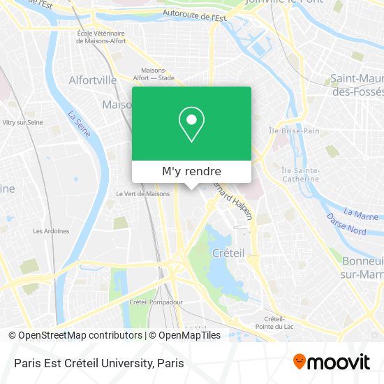Paris Est Créteil University plan