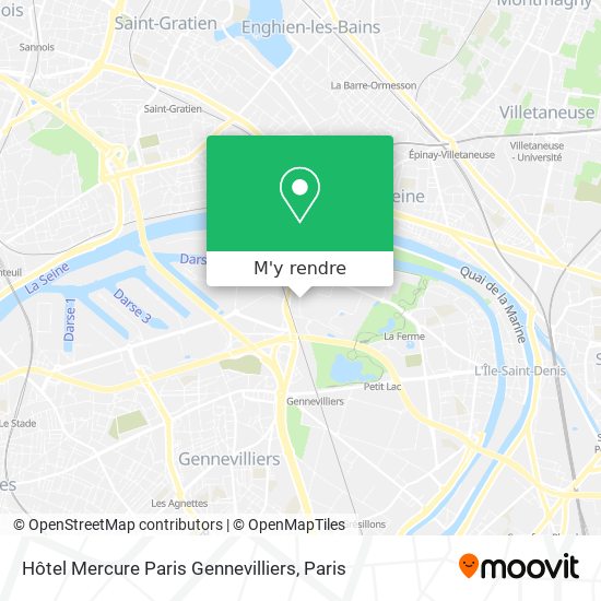 Hôtel Mercure Paris Gennevilliers plan