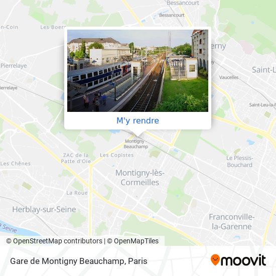 Gare de Montigny Beauchamp plan