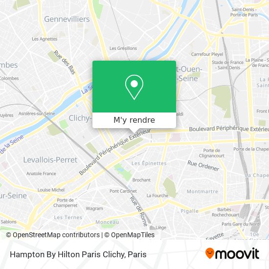 Hampton By Hilton Paris Clichy plan