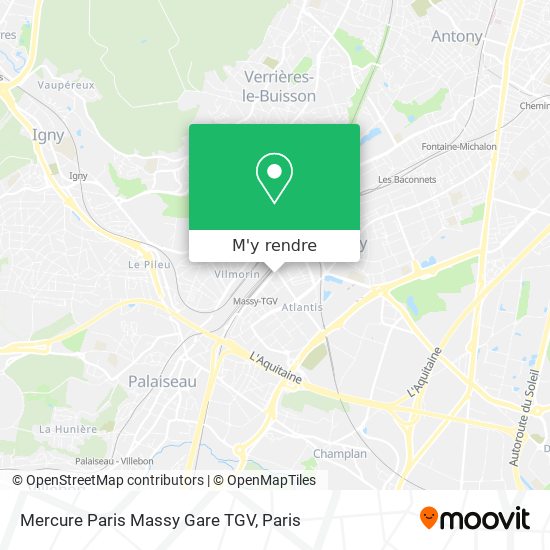 Mercure Paris Massy Gare TGV plan