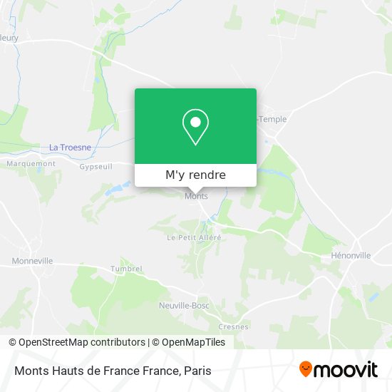 Monts Hauts de France France plan
