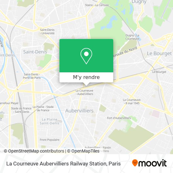 La Courneuve Aubervilliers Railway Station plan