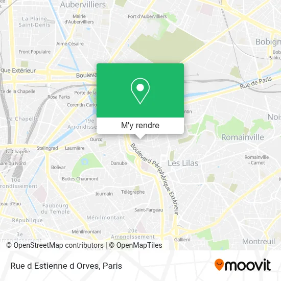 Rue d Estienne d Orves plan