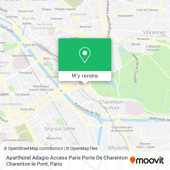 Aparthotel Adagio Access Paris Porte De Charenton Charenton le Pont plan